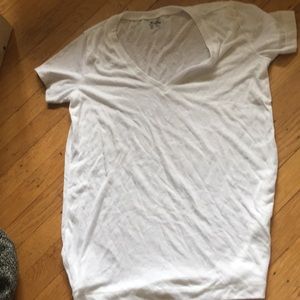 Madewell white v-neck T-shirt